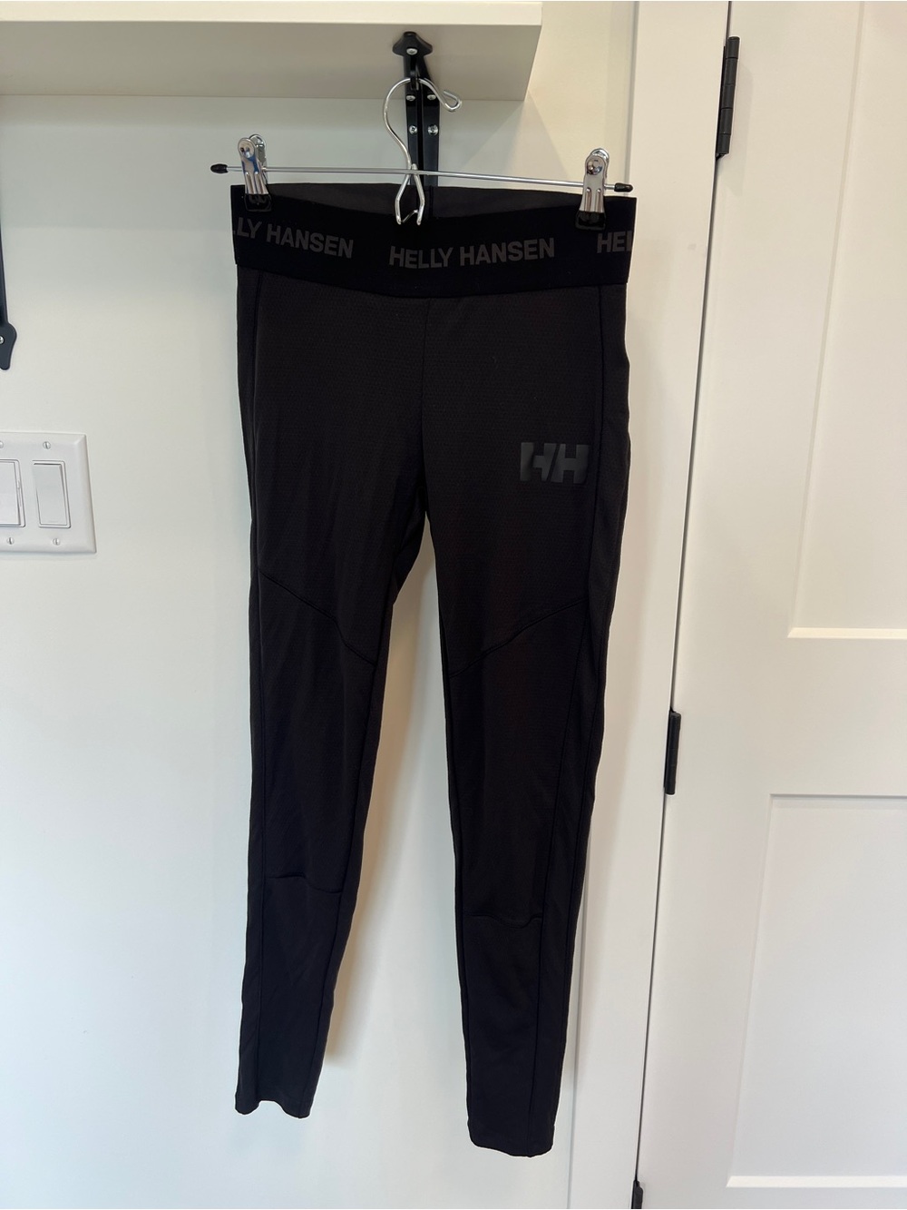 Helly Hansen Black Branded Waistband Leggings